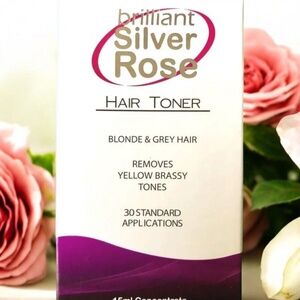 Brilliant Silver Rose Hair Toner for Blonde and Grey Hair 15 ml